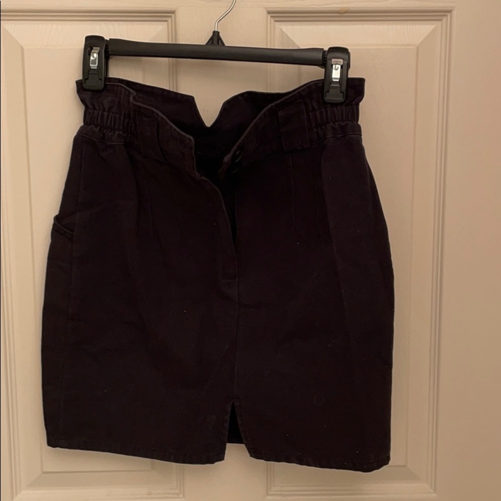 Cooperative size 0 black denim skirt